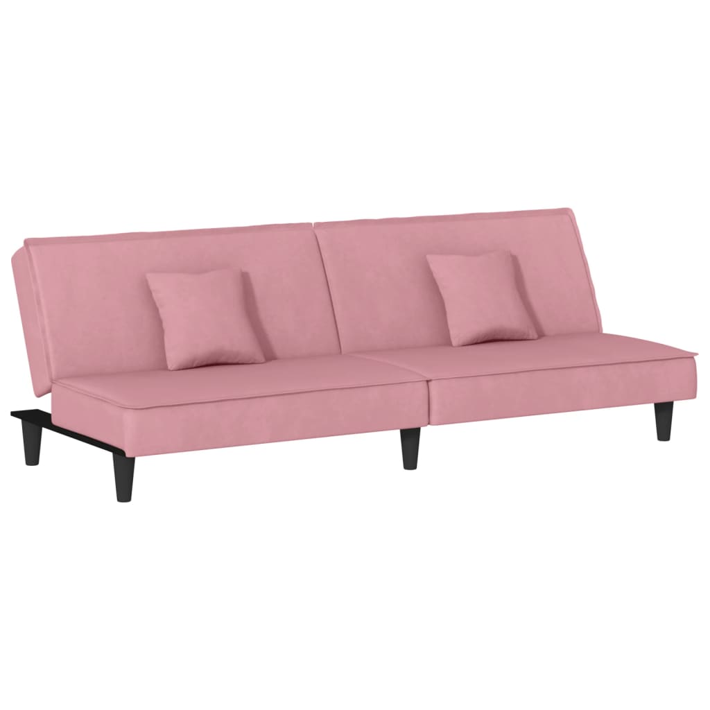 vidaXL 2-Seater Sofa Bed Velvet Recliner Loveseat Folding Daybed Multi Colors-25