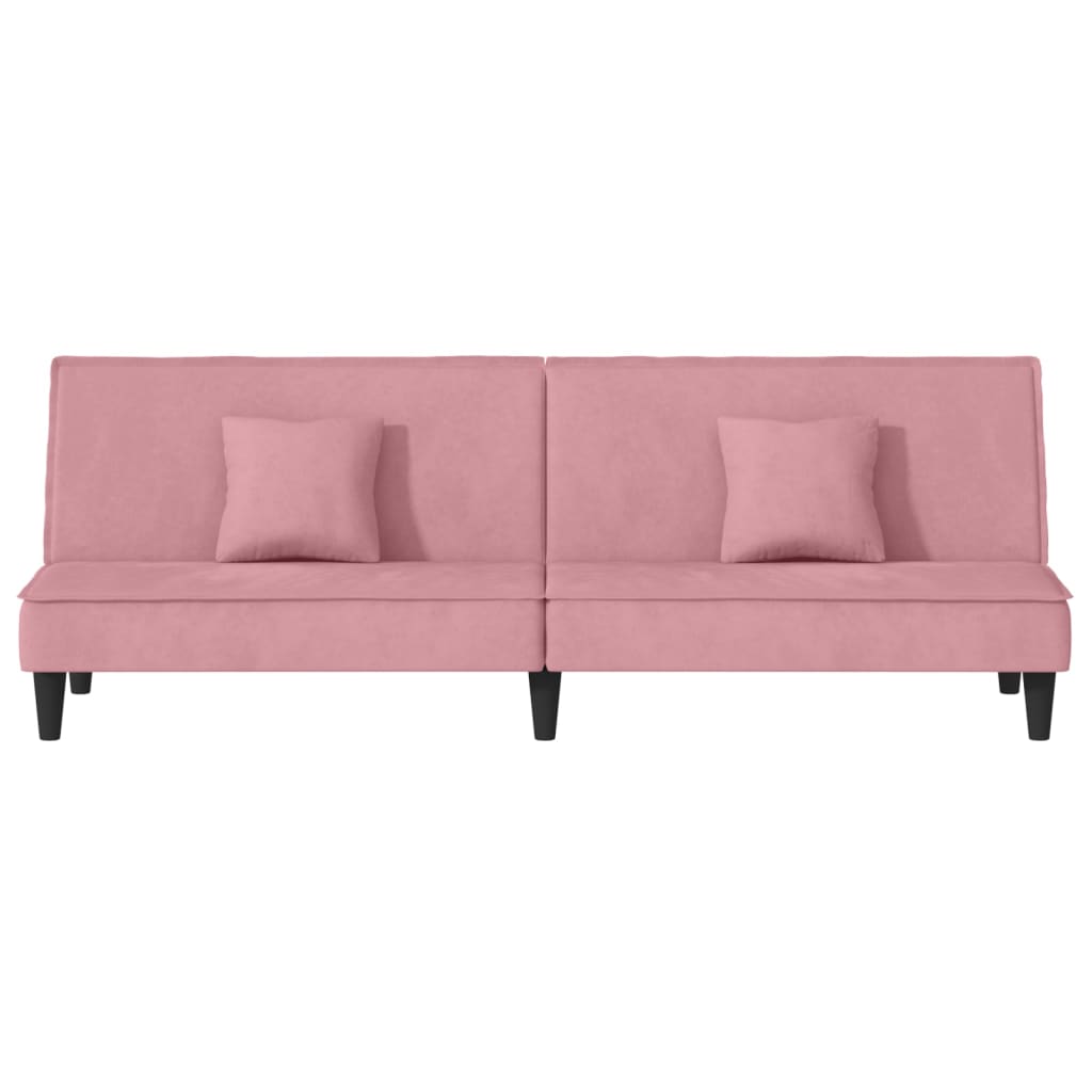 vidaXL 2-Seater Sofa Bed Velvet Recliner Loveseat Folding Daybed Multi Colors-54