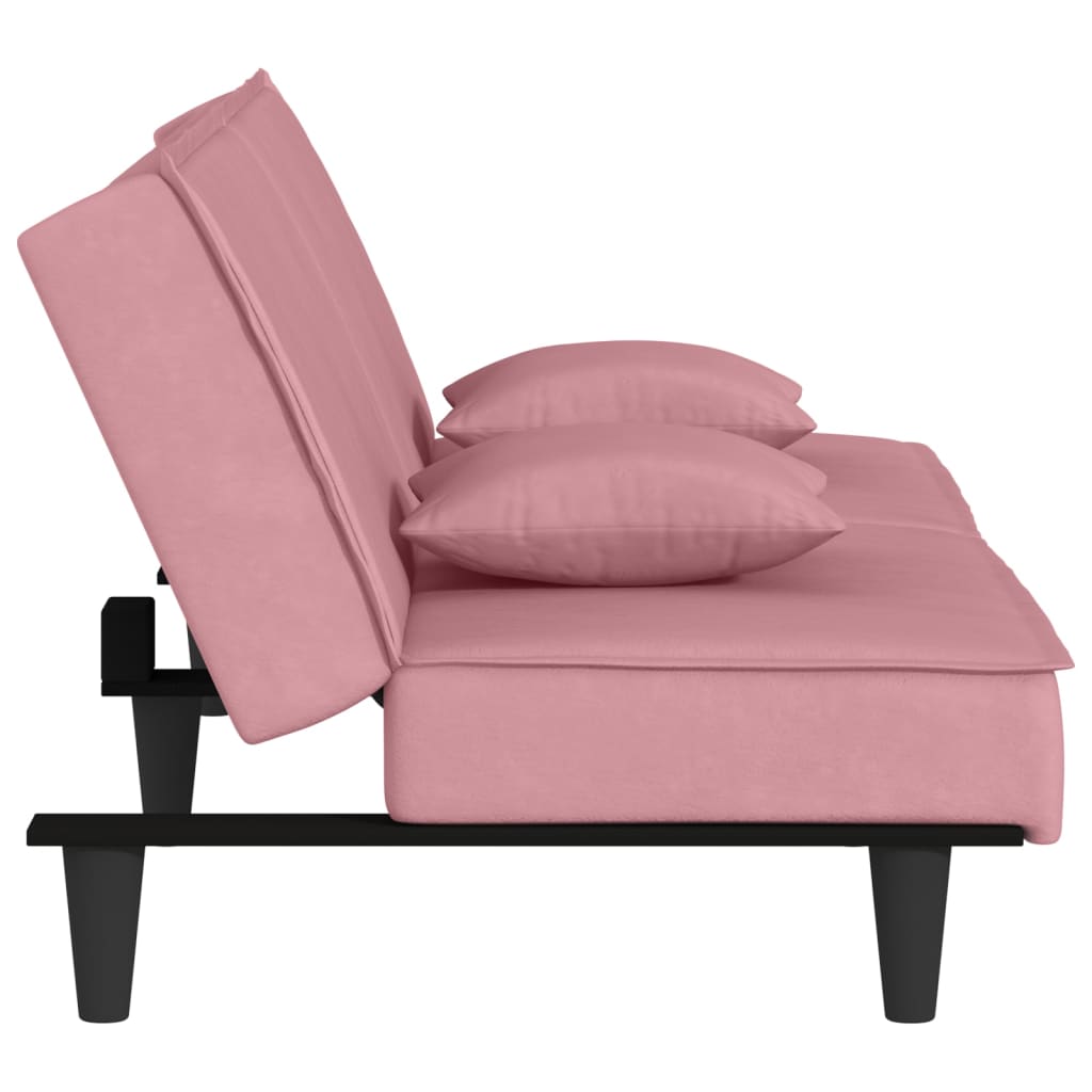 vidaXL 2-Seater Sofa Bed Velvet Recliner Loveseat Folding Daybed Multi Colors-60