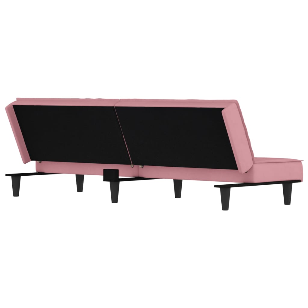 vidaXL 2-Seater Sofa Bed Velvet Recliner Loveseat Folding Daybed Multi Colors-1