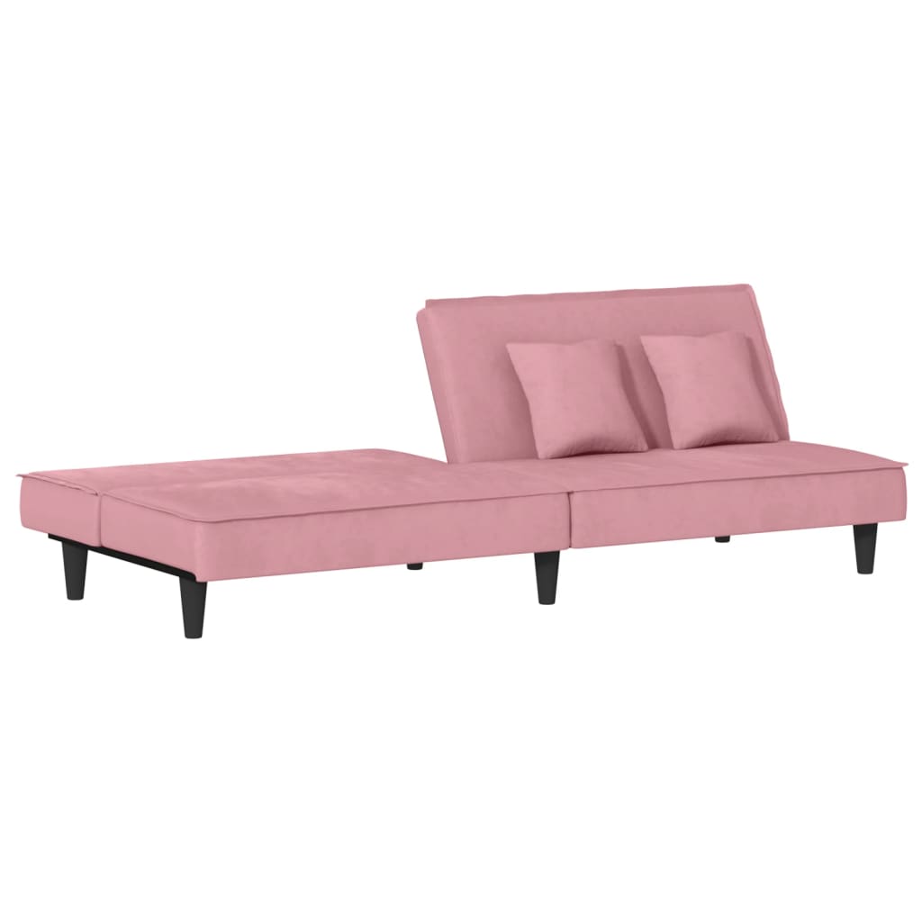 vidaXL 2-Seater Sofa Bed Velvet Recliner Loveseat Folding Daybed Multi Colors-8