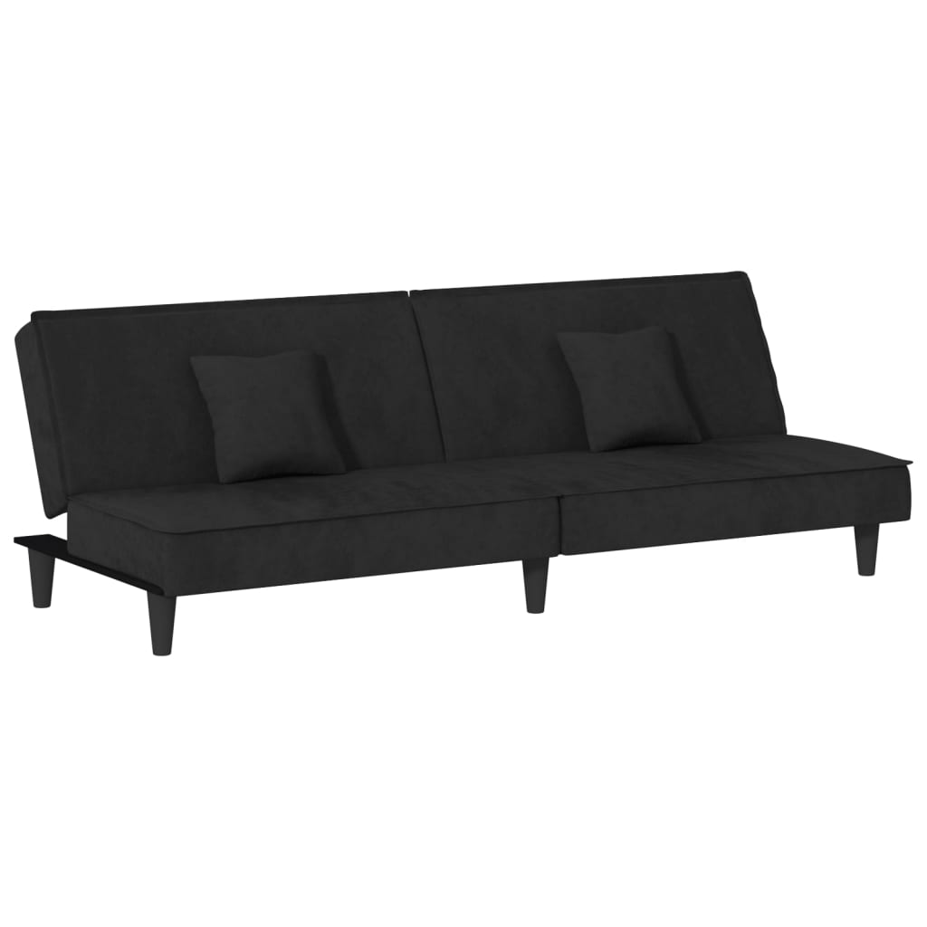 vidaXL 2-Seater Sofa Bed Velvet Recliner Loveseat Folding Daybed Multi Colors-4