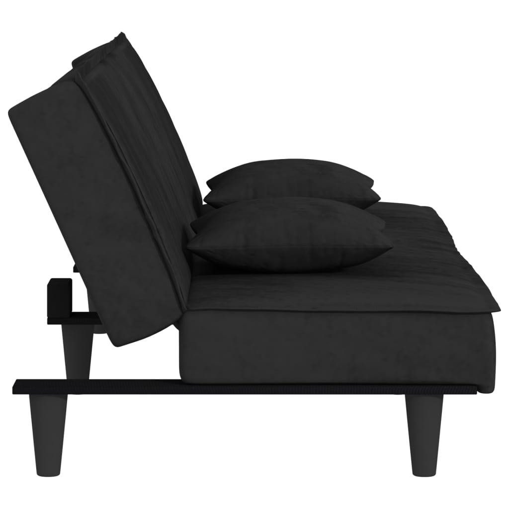 vidaXL 2-Seater Sofa Bed Velvet Recliner Loveseat Folding Daybed Multi Colors-21