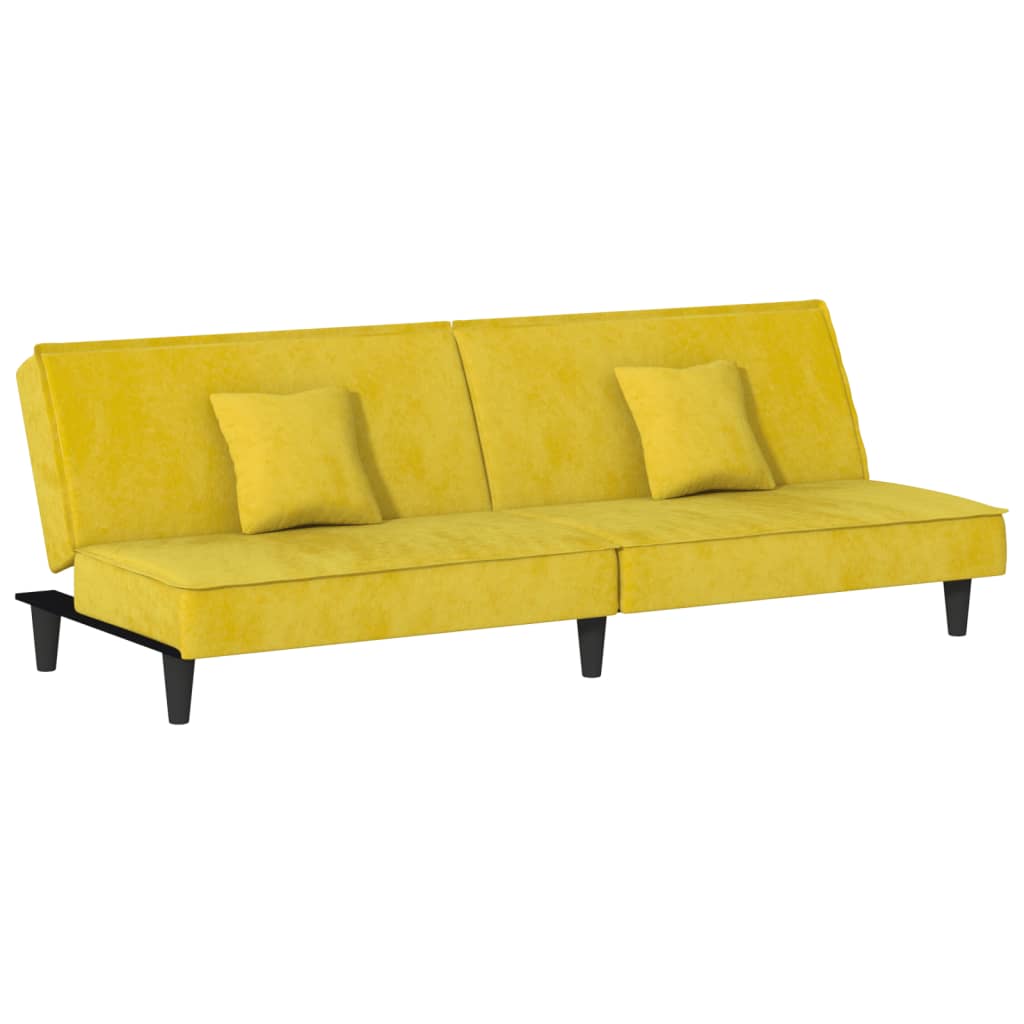 vidaXL 2-Seater Sofa Bed Velvet Recliner Loveseat Folding Daybed Multi Colors-46
