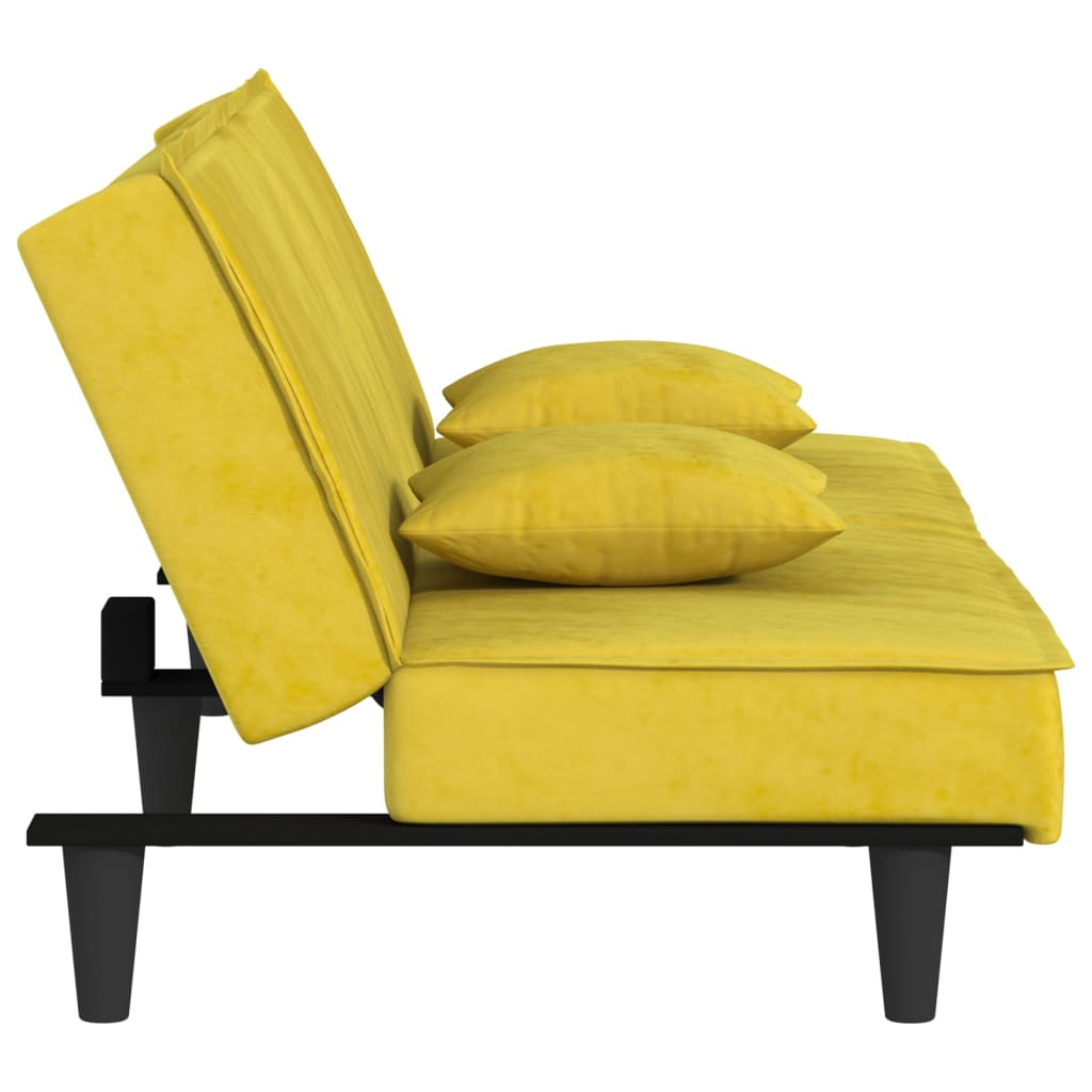 vidaXL 2-Seater Sofa Bed Velvet Recliner Loveseat Folding Daybed Multi Colors-29
