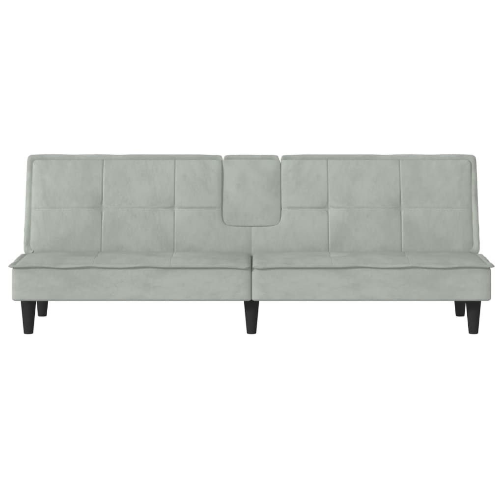 vidaXL Sofa Bed Convertible Sofa Bed with Cup Holders for Living Room Velvet-16