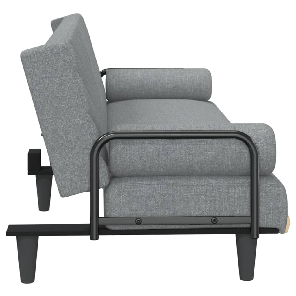 vidaXL Sleeper Sofa with Armrests Sofa Couch Recliner Chair Loveseat Fabric-12
