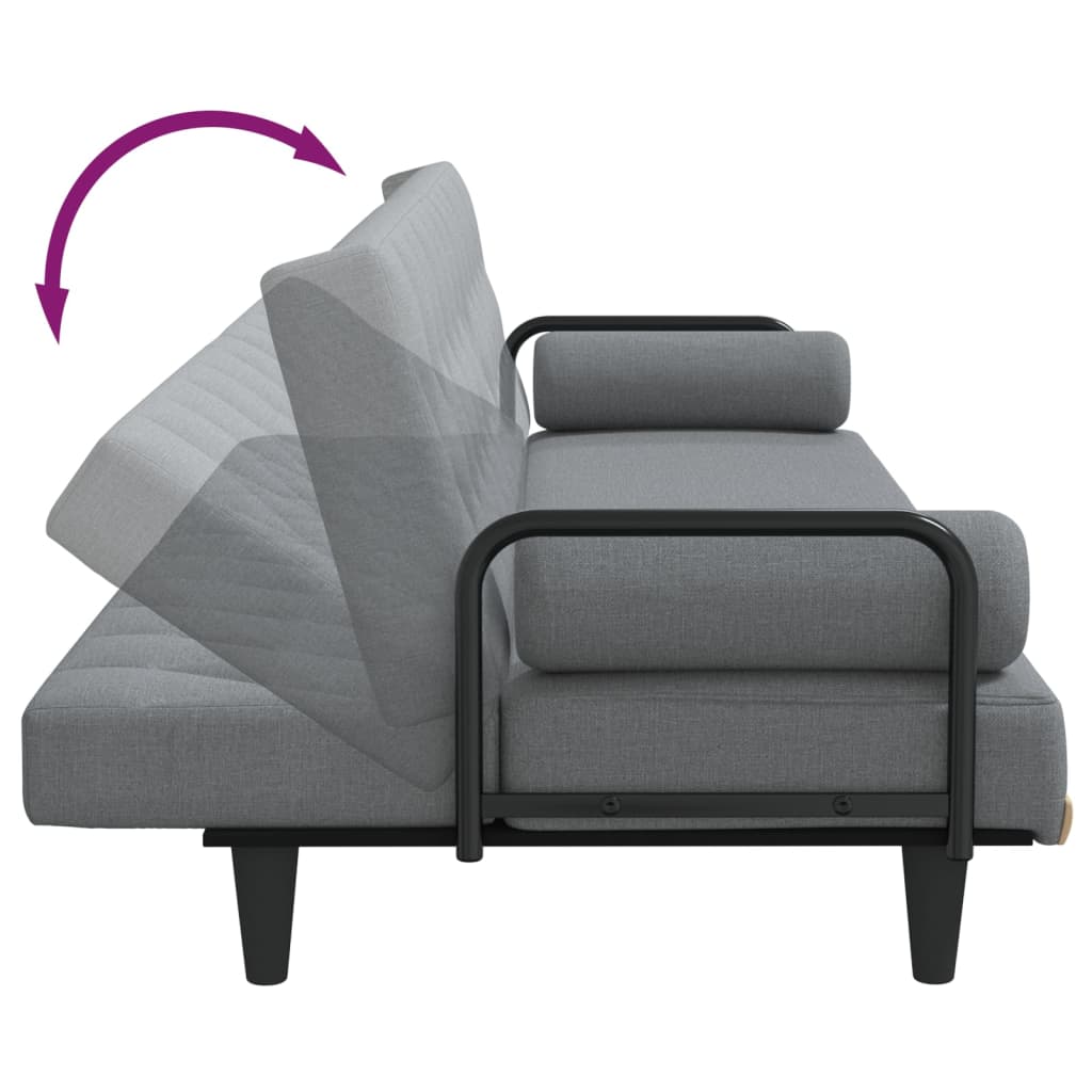 vidaXL Sofa Bed with Armrests Sleeper Sofa Loveseat Recliner Chair Fabric-63