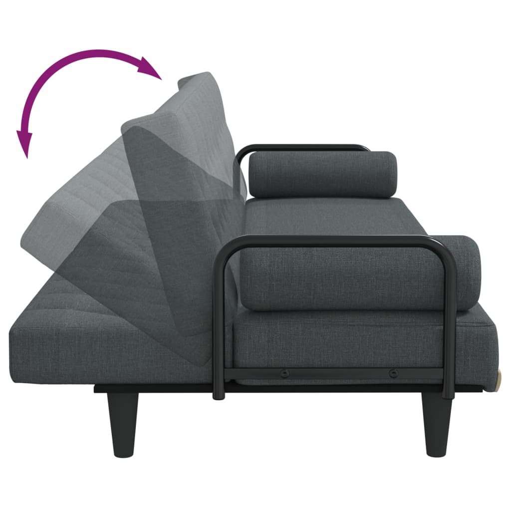 vidaXL Sofa Bed with Armrests Sleeper Sofa Loveseat Recliner Chair Fabric-24