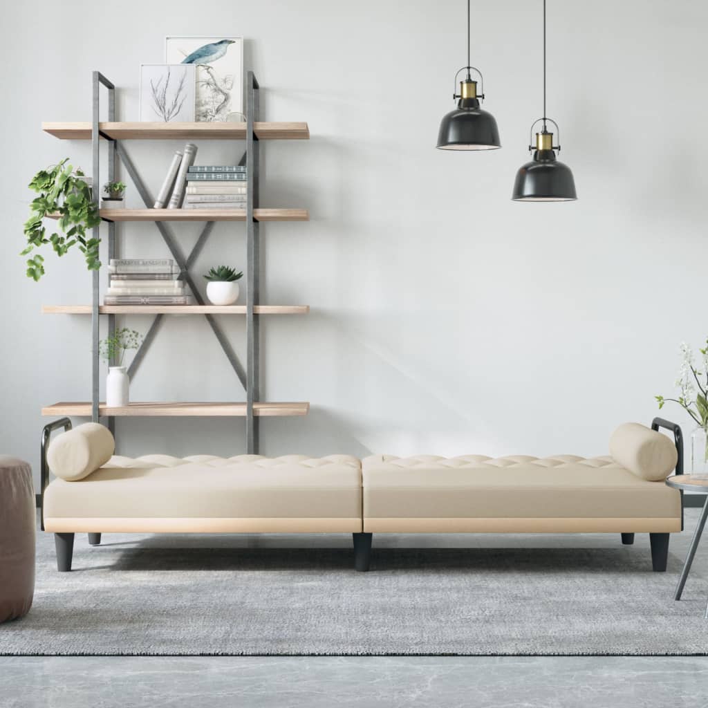vidaXL Sofa Bed with Armrests Sleeper Sofa Loveseat Recliner Chair Fabric-37