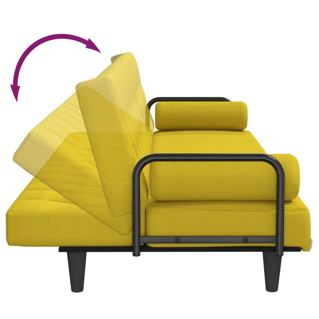 vidaXL Sofa Bed with Armrests Sleeper Sofa Loveseat Recliner Chair Fabric-64