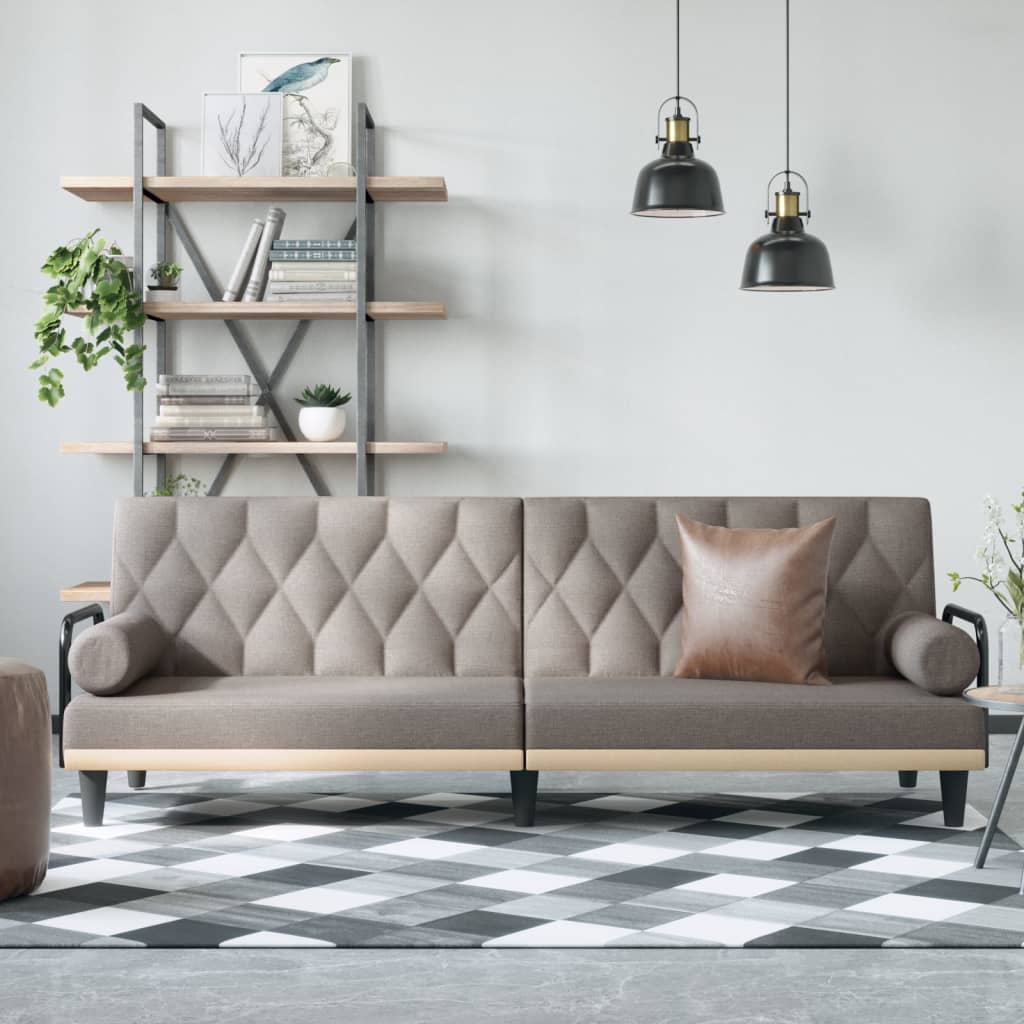 vidaXL Sofa Bed with Armrests Sleeper Sofa Loveseat Recliner Chair Fabric-27