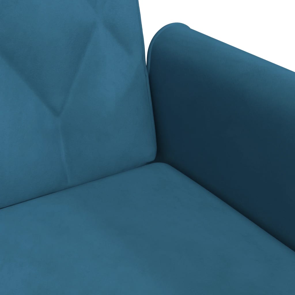 vidaXL Sleeper Sofa with Armrests Velvet Couch Sofa Bed Recliner Loveseat-60