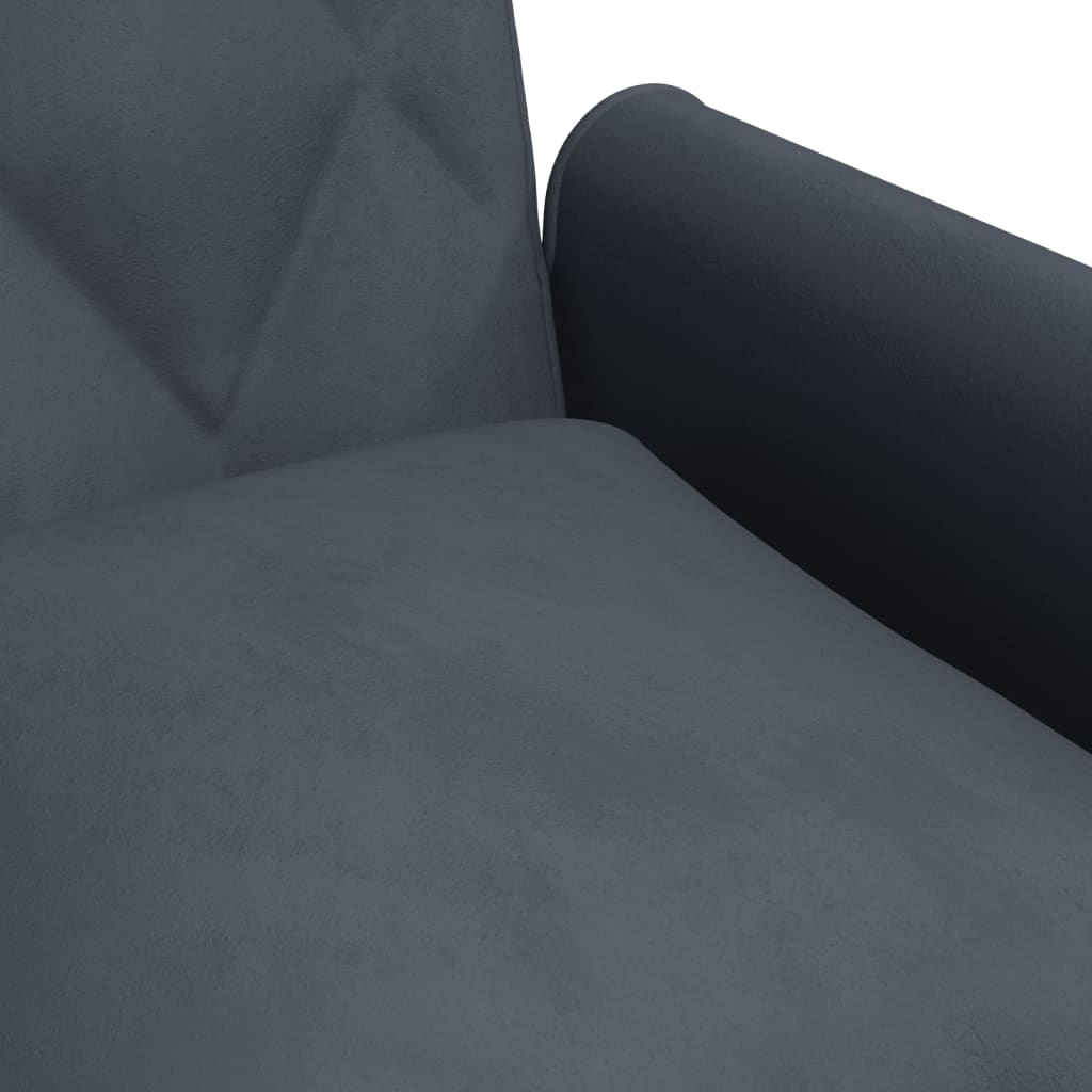 vidaXL Sleeper Sofa with Armrests Velvet Couch Sofa Bed Recliner Loveseat-10