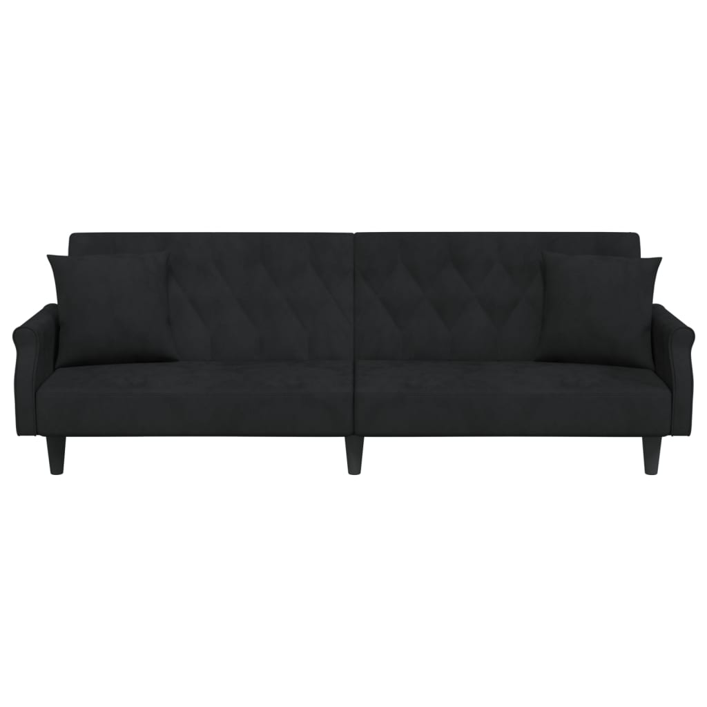 vidaXL Sleeper Sofa with Armrests Velvet Couch Sofa Bed Recliner Loveseat-53