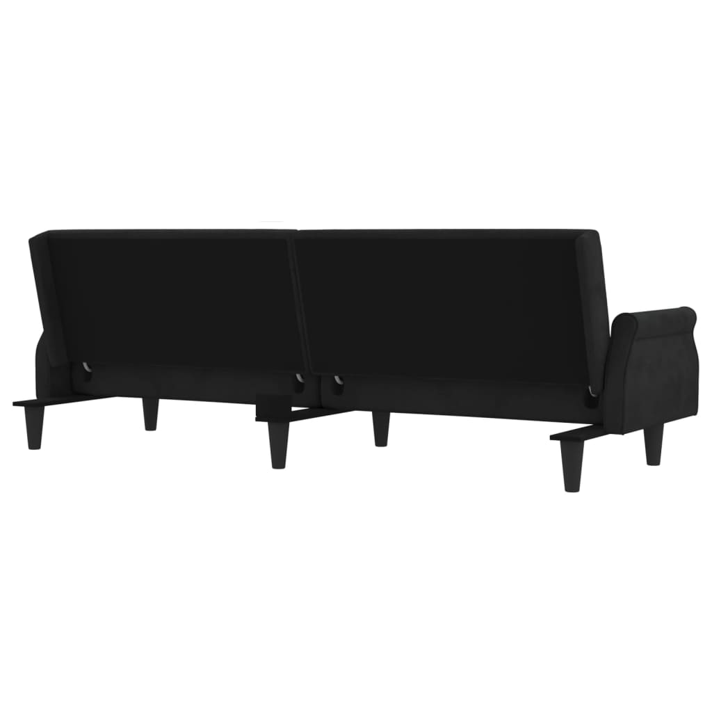 vidaXL Sleeper Sofa with Armrests Velvet Couch Sofa Bed Recliner Loveseat-6