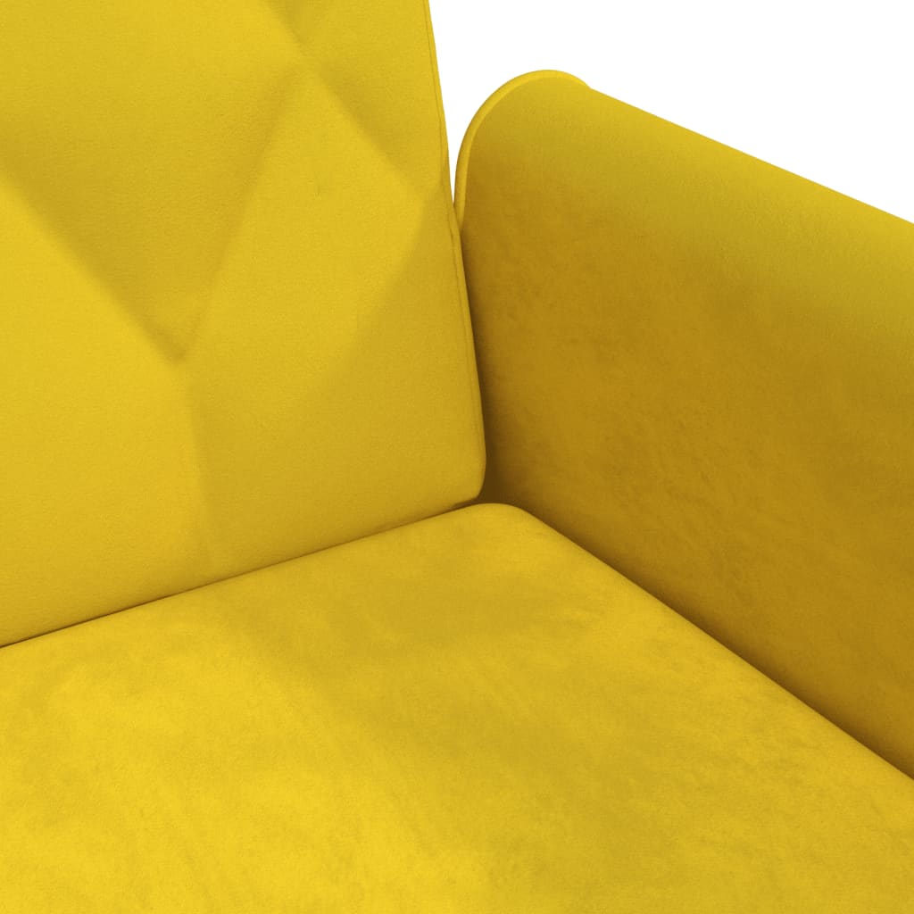 vidaXL Sleeper Sofa with Armrests Velvet Couch Sofa Bed Recliner Loveseat-24