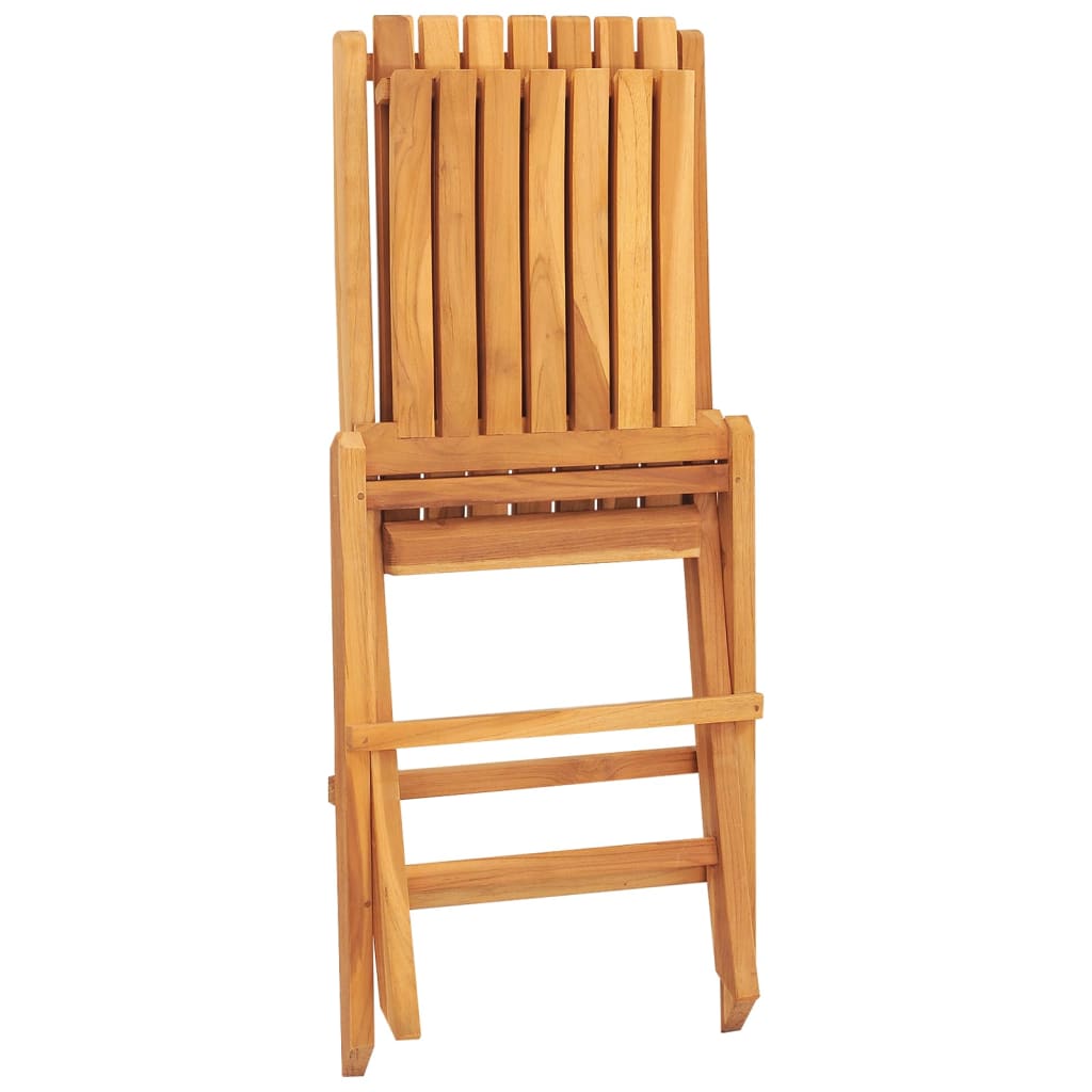 vidaXL Folding Patio Chairs 2 pcs 18.5"x18.5"x35" Solid Wood Teak-4