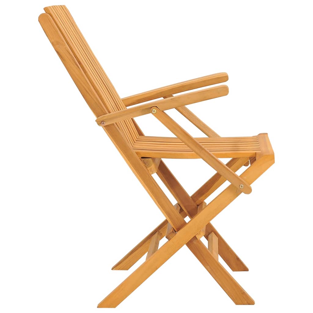 vidaXL Folding Patio Chairs 2 pcs 24"x26.4"x35.4" Solid Wood Teak-3