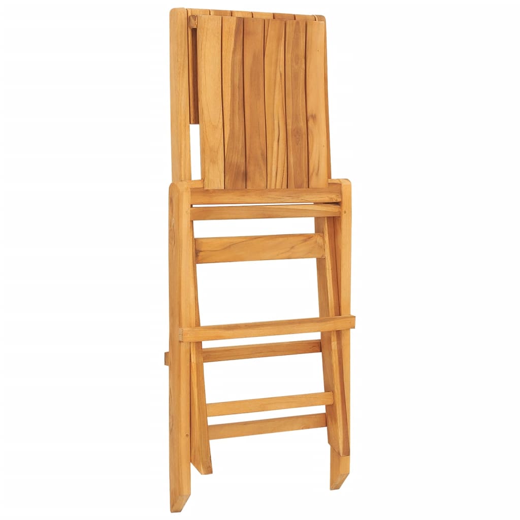 vidaXL Folding Patio Chairs 2 pcs 18.5"x24"x35.4" Solid Wood Teak-4