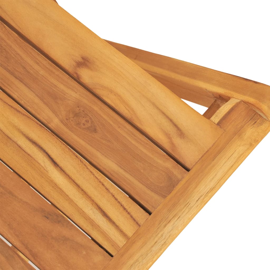 vidaXL Folding Patio Chairs 2 pcs 18.5"x24"x35.4" Solid Wood Teak-5
