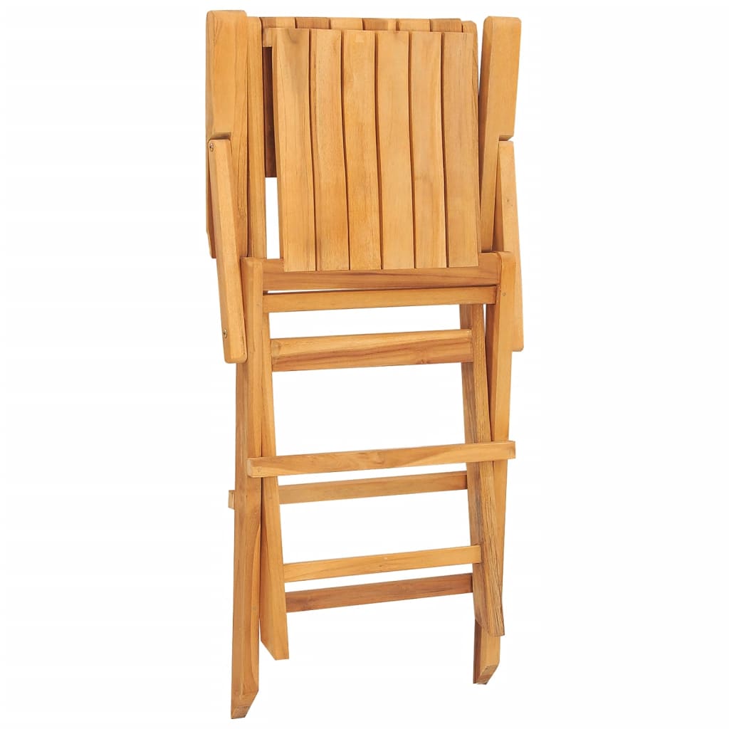 vidaXL Folding Patio Chairs 2 pcs 21.7"x24"x35.4" Solid Wood Teak-4