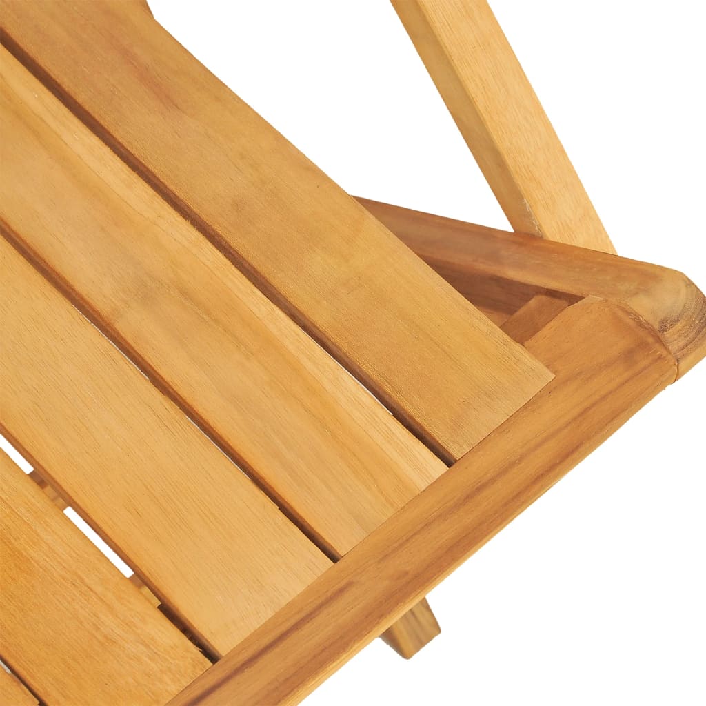 vidaXL Folding Patio Chairs 2 pcs 21.7"x24"x35.4" Solid Wood Teak-5