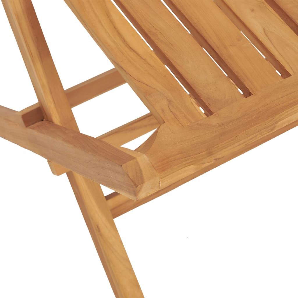 vidaXL Folding Patio Chairs 6 pcs 18.5"x18.5"x35" Solid Wood Teak-3