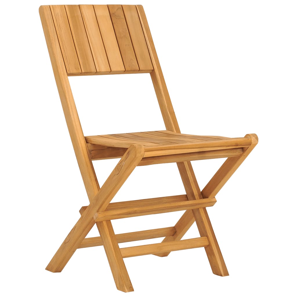 vidaXL Folding Patio Chairs 4 pcs 18.5"x24"x35.4" Solid Wood Teak-2