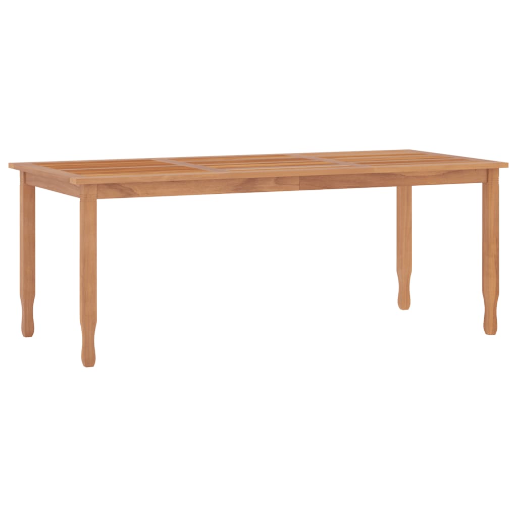 vidaXL Dining Table Rectangular Dining Room Table Furniture Solid Wood Teak-11