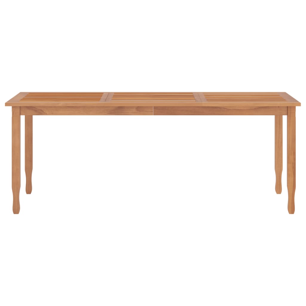 vidaXL Dining Table Rectangular Dining Room Table Furniture Solid Wood Teak-17