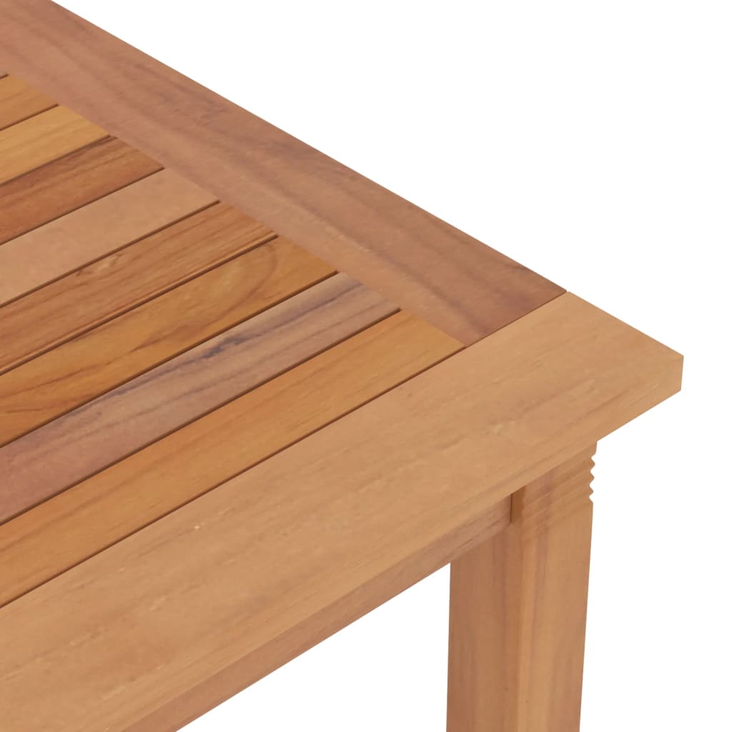 vidaXL Dining Table Rectangular Dining Room Table Furniture Solid Wood Teak-1