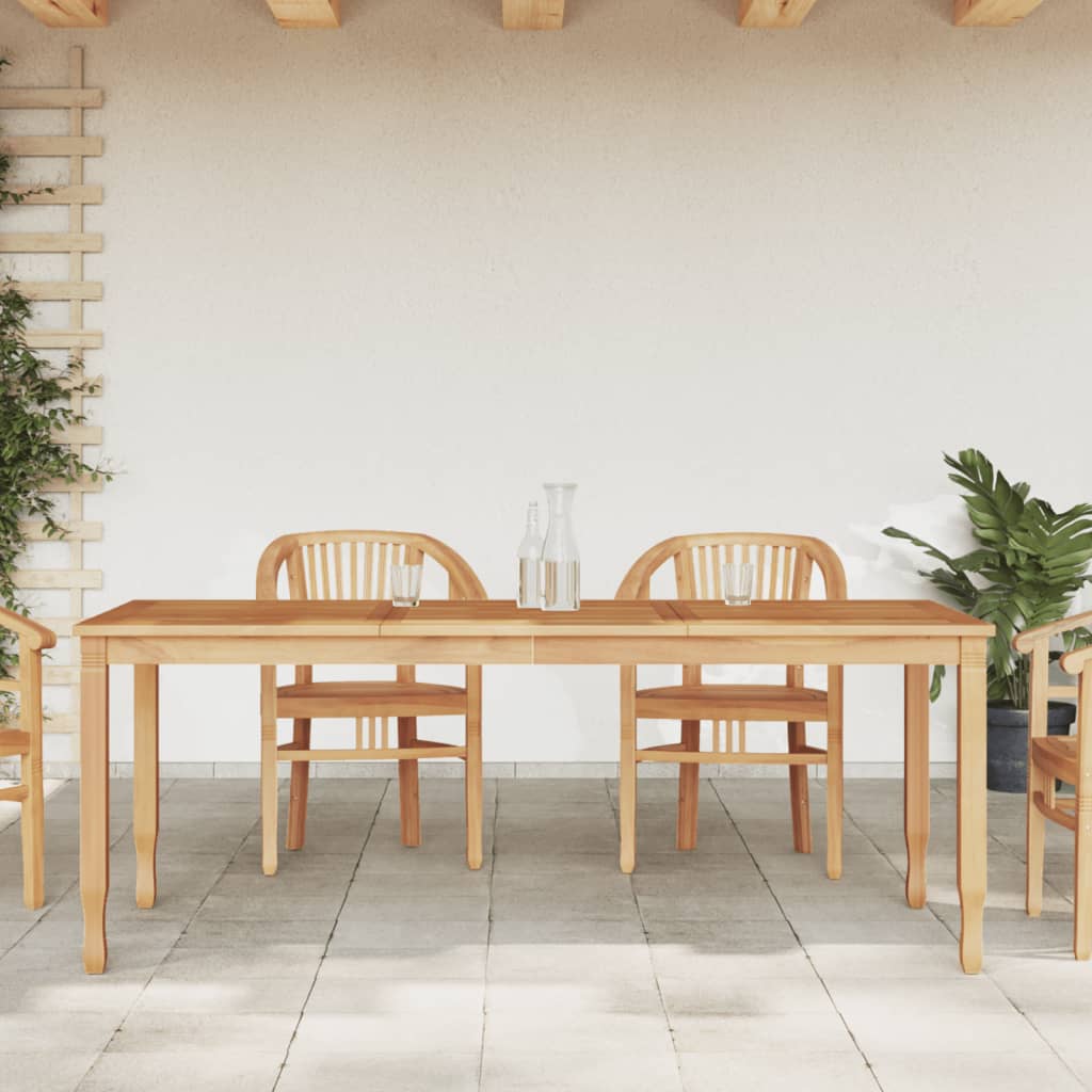 vidaXL Dining Table Rectangular Dining Room Table Furniture Solid Wood Teak-13