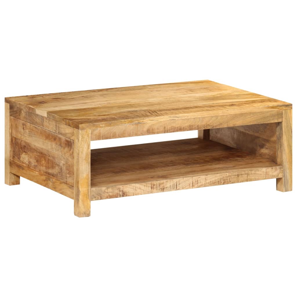 vidaXL Coffee Table 31.5"x21.7"x11.8" Solid Wood Mango-5