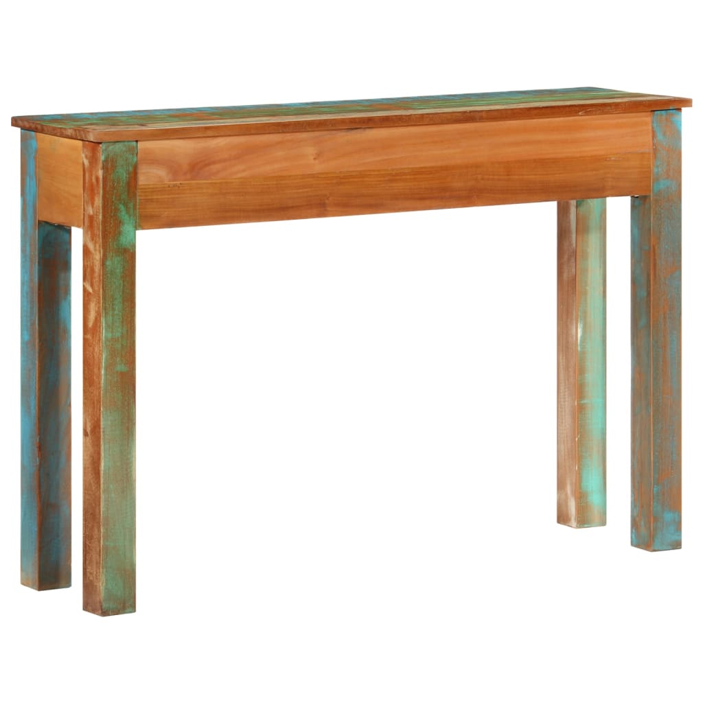 vidaXL Console Table 43.3"x11.8"x29.5" Solid Wood Reclaimed-2