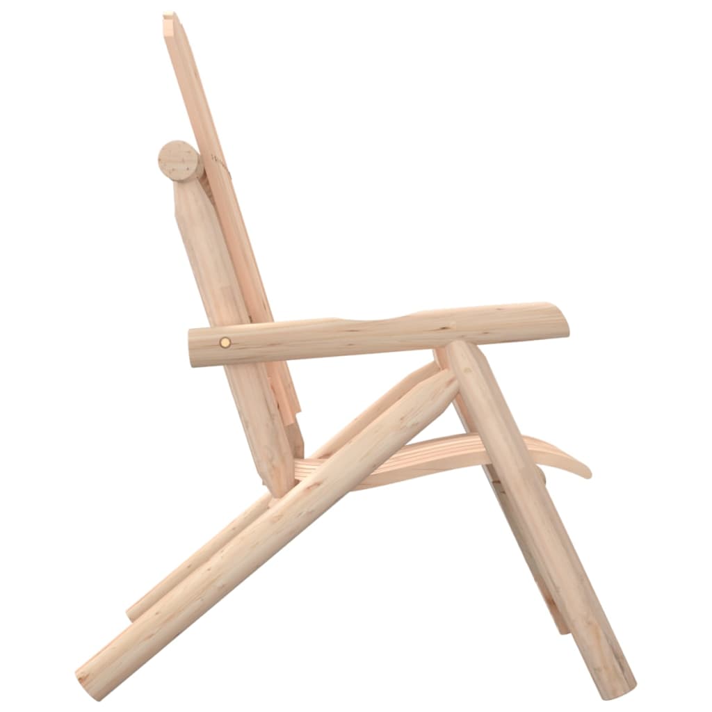 vidaXL Patio Chair 26.8"x33.9"x40.6" Solid Wood Spruce-2
