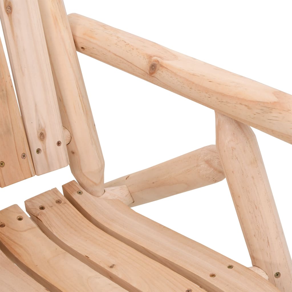 vidaXL Patio Chair 26.8"x33.9"x40.6" Solid Wood Spruce-3