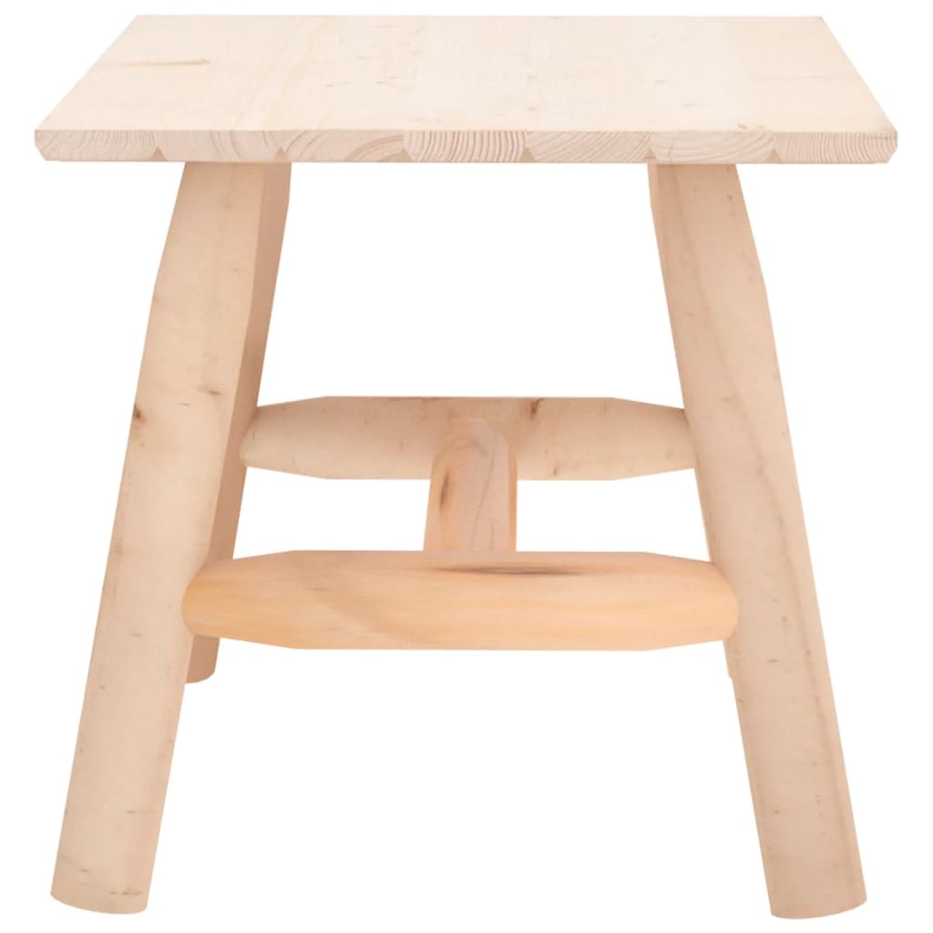 vidaXL Side Table 19.3"x19.3"x19.7" Solid Wood Spruce-1