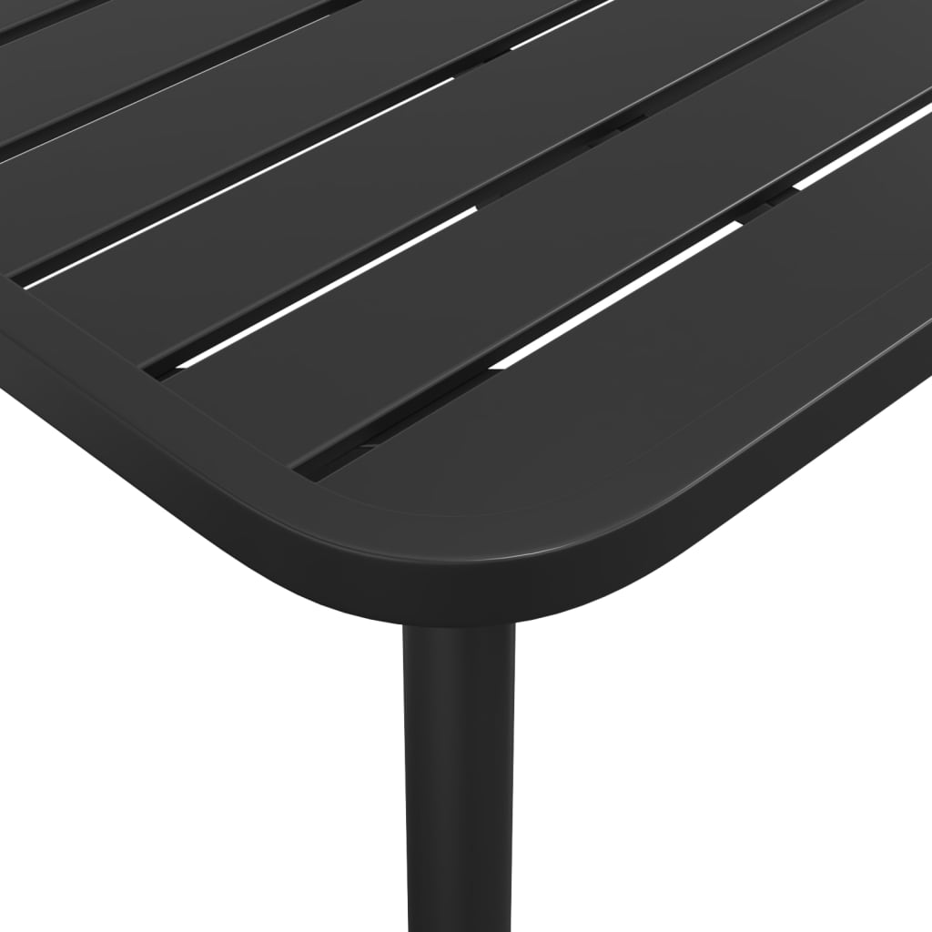 vidaXL Patio Table Outdoor Patio Dining Table for Lawn Garden Anthracite Steel-7