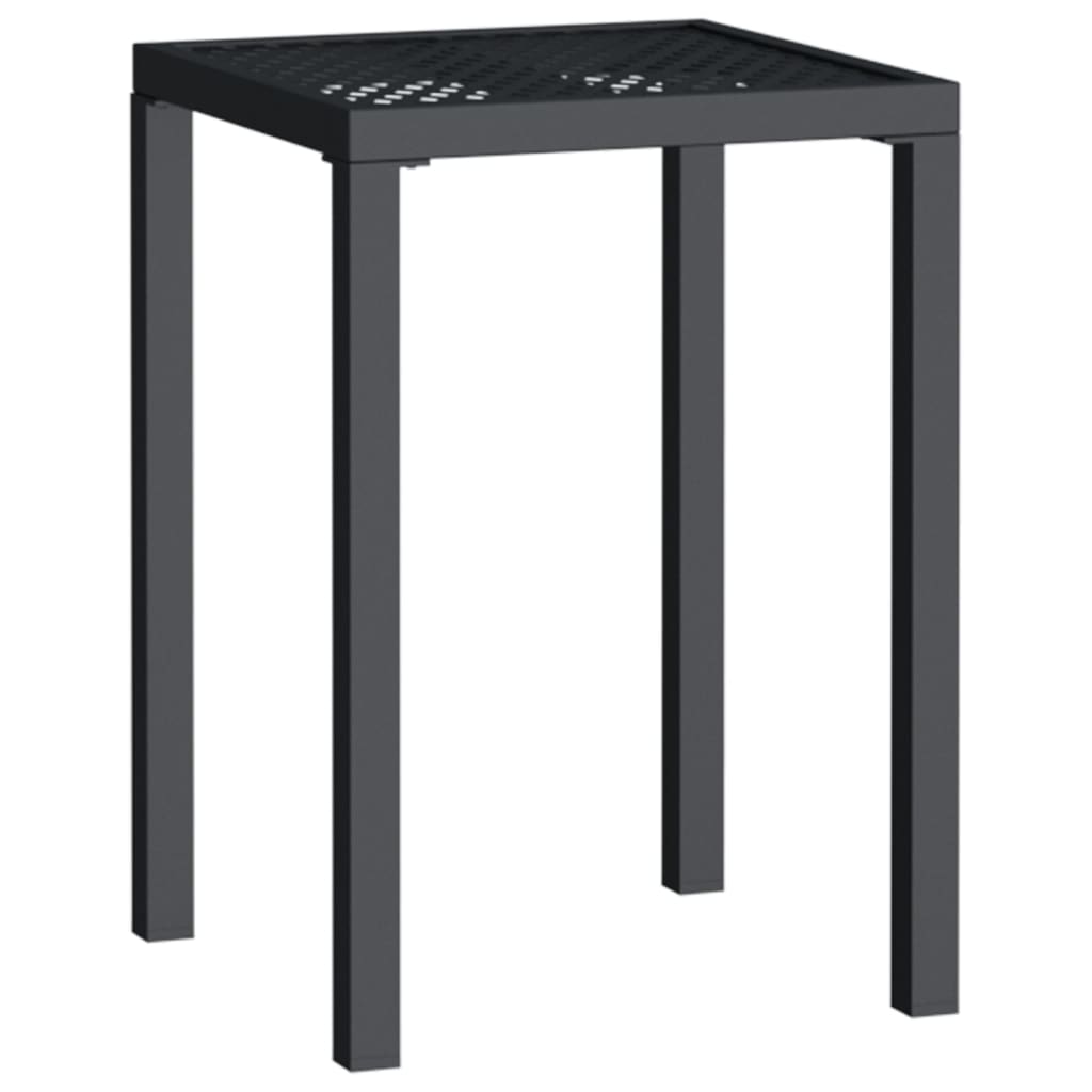 vidaXL Patio Table Patio Furniture Dining Table for Garden Anthracite Steel-1