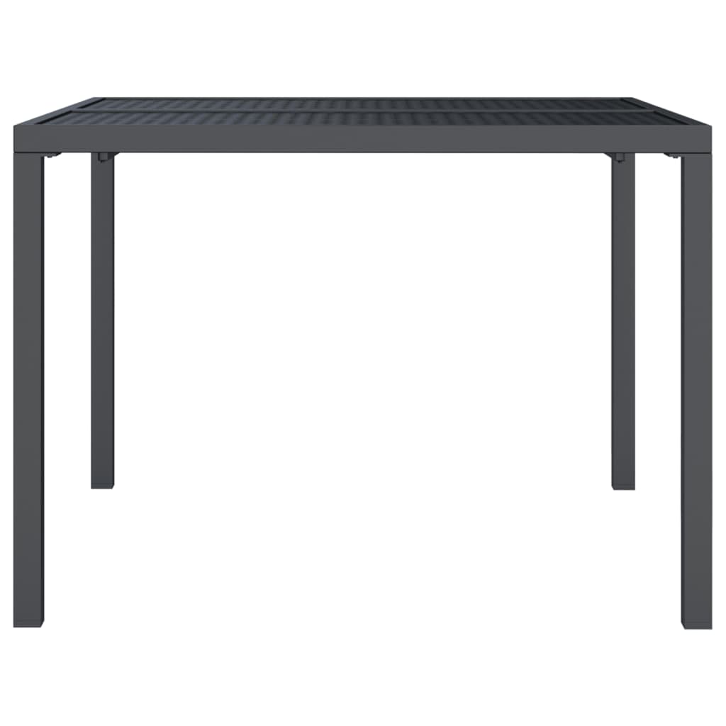 vidaXL Patio Table Patio Furniture Dining Table for Garden Anthracite Steel-27