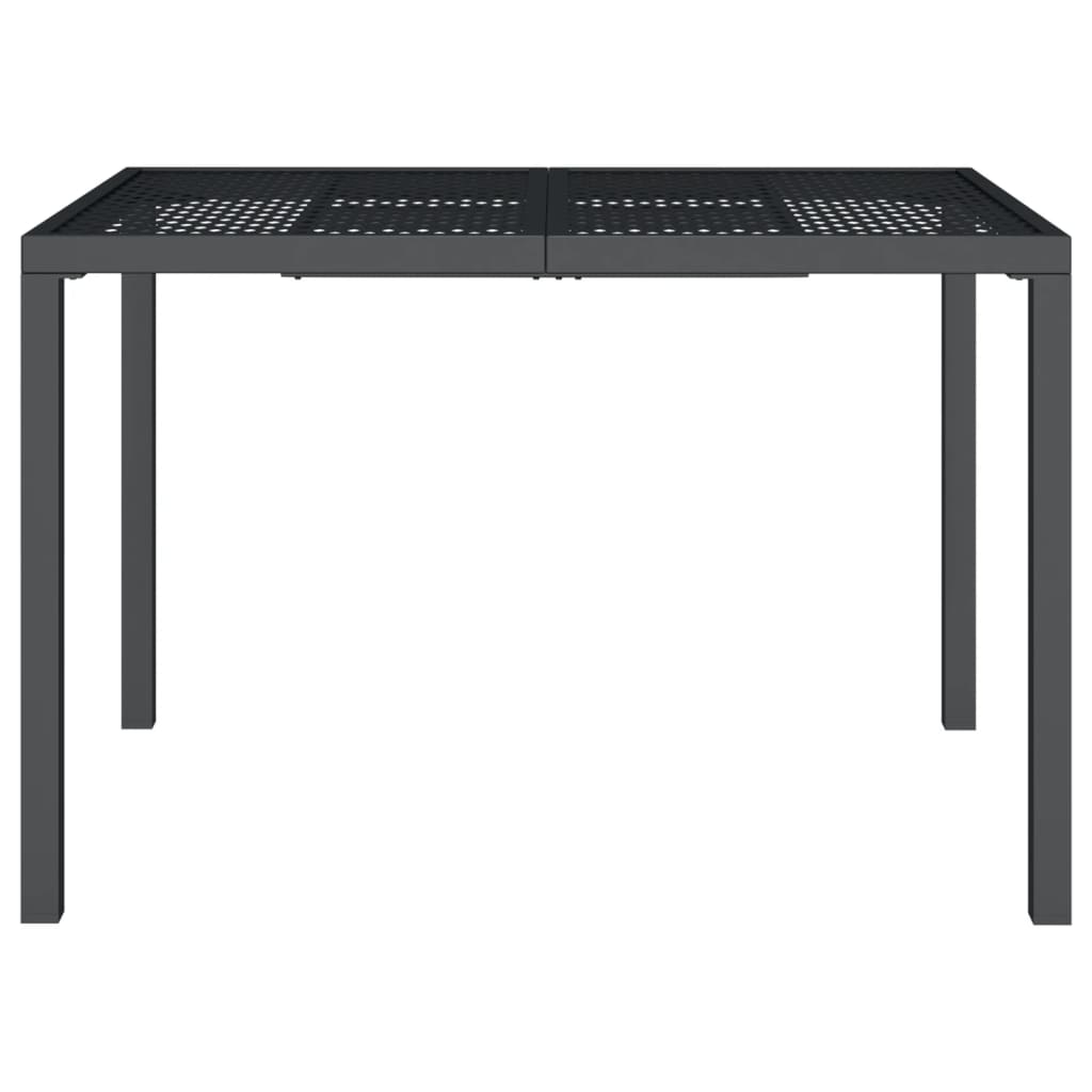vidaXL Patio Table Patio Furniture Dining Table for Garden Anthracite Steel-2