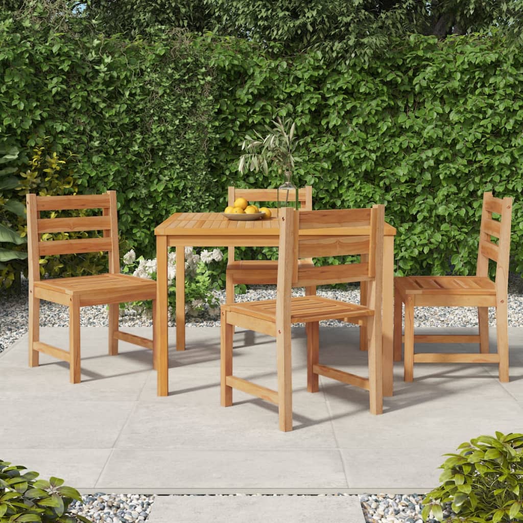 vidaXL 4/6/8x Solid Wood Pine Patio Chairs Garden Outdoor Seating Furniture-5