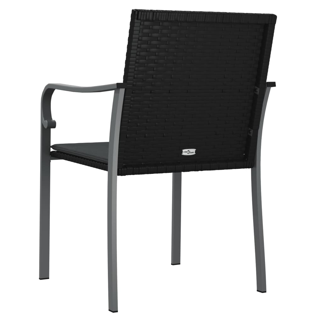 vidaXL Patio Chair Outdoor Seat with Cushions Patio Furniture Poly Rattan-23