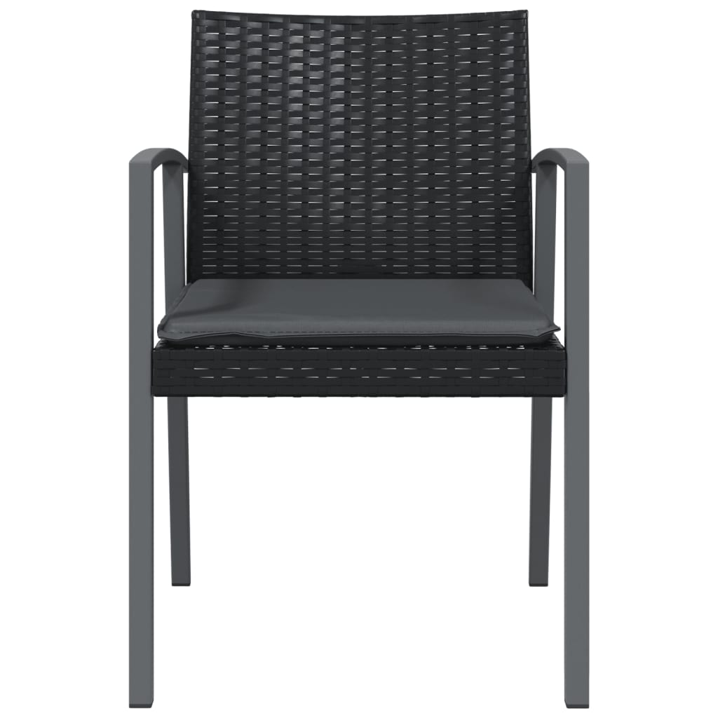 vidaXL Patio Chair Outdoor Seat with Cushions Patio Furniture Poly Rattan-51