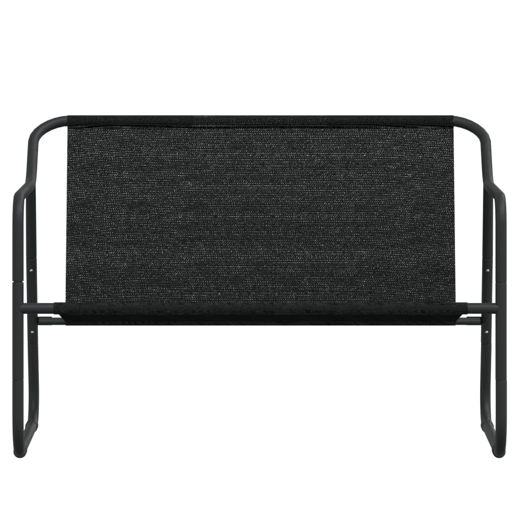 vidaXL 2-Seater Patio Bench with Cushion Anthracite Steel-4