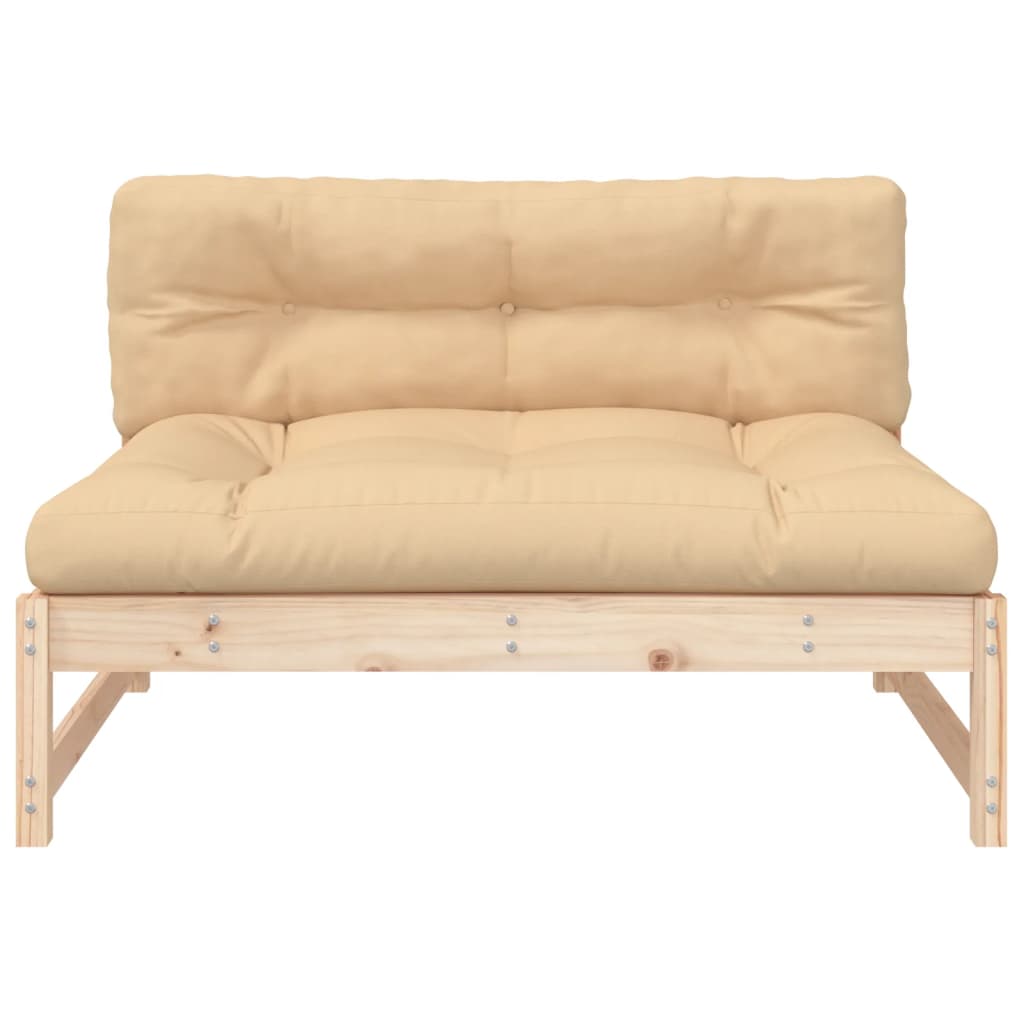 vidaXL Middle Sofa 47.2"x31.5" Solid Wood Pine-2