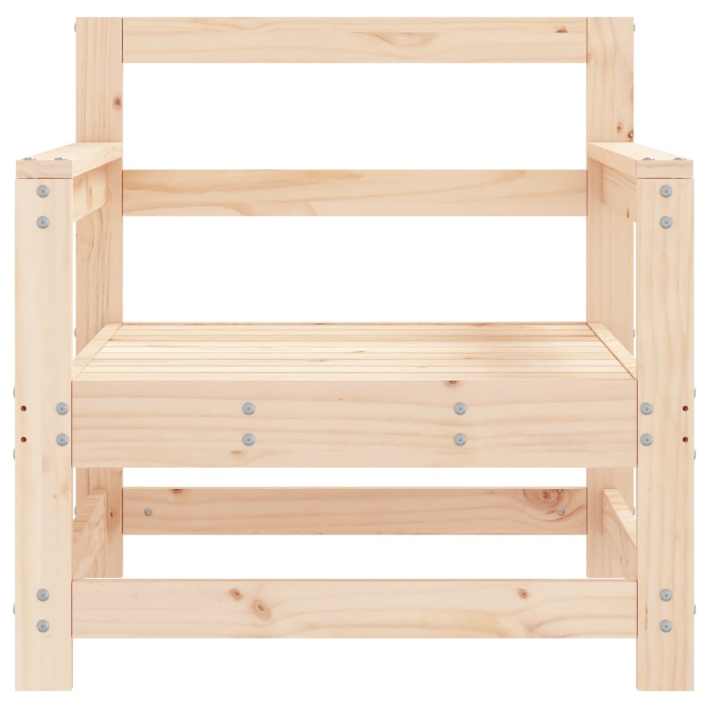 vidaXL Patio Chairs 2 pcs Solid Wood Pine-2