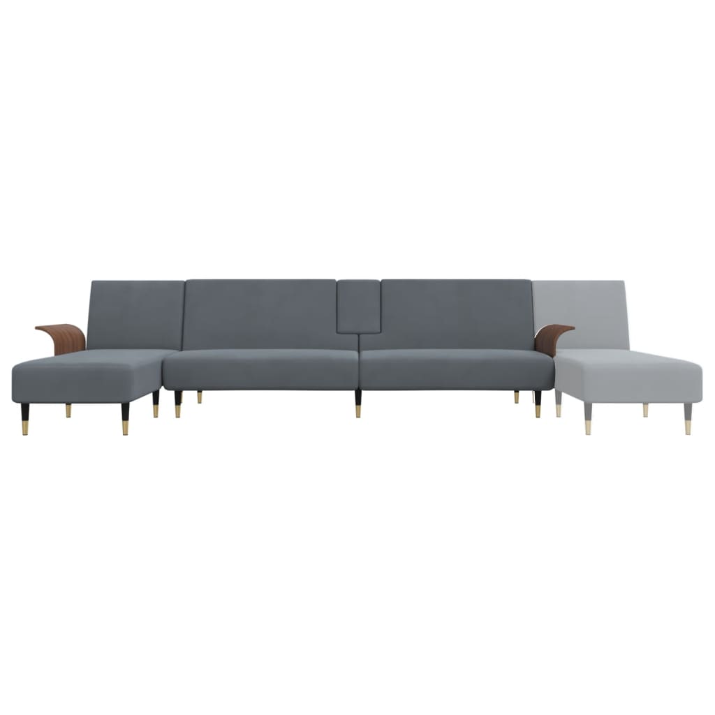 vidaXL Sofa Bed Sleeper Sofa Settee Pull Out Couch for Living Room Velvet-0