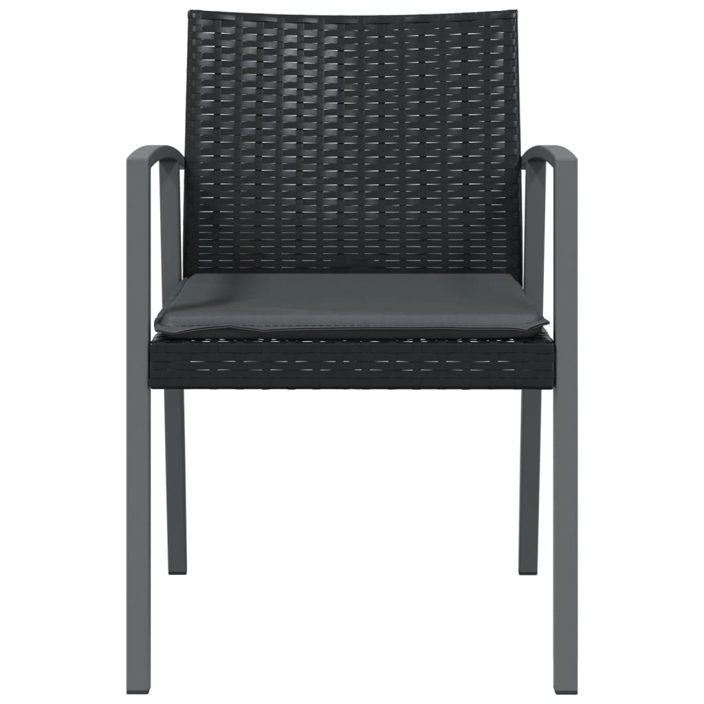 vidaXL Patio Chair Outdoor Seat with Cushions Patio Furniture Poly Rattan-25